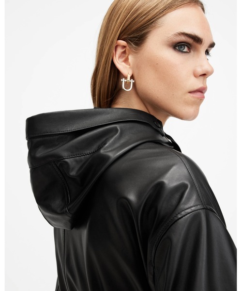 ジャケット・アウター modern&classic real leather jacket ALLSAINTS（オールセインツ） コート アウター KELSEA RELAXED FIT