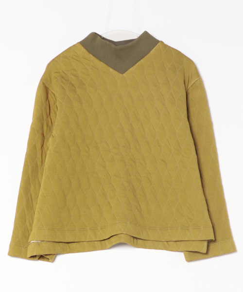 SIPULI Military Quilted Jacquardリブボトルネック プル
