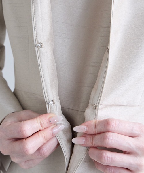 AIMER（エメ） ジャケット ノーカラージャケット ノーカラーシャンタン