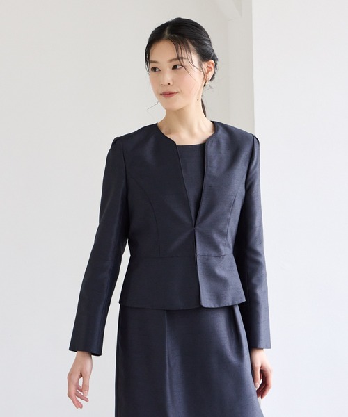 AIMER（エメ） ジャケット ノーカラージャケット ノーカラーシャンタン