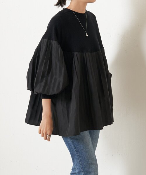 BEARDSLEY プルオーバー ブラック ビアズリー BEARDSLEY カラミプルオーバー （black