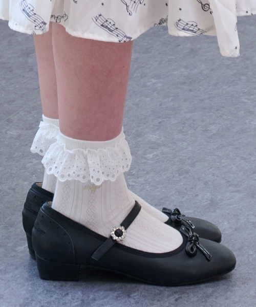 ローファー ビジューバックルストラップシューズ キッズ 子供 女の子_16