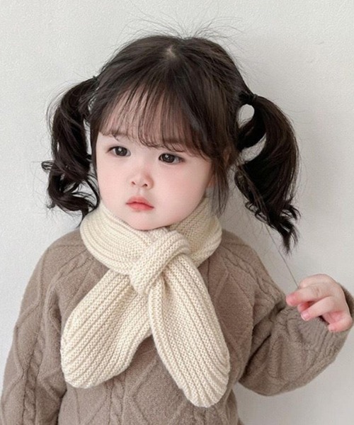 CERCA マフラー lulunoix/ニットマフラー N15324 キッズ 子供 女の子