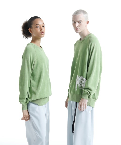 Y-3 ワイスリー ベルベットニットセーター Y-3 ワイスリー トレーナー VELVET CREW ベルベット クルー
