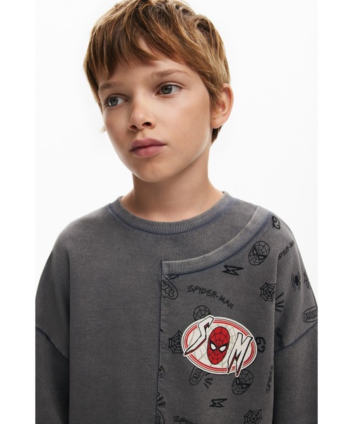 Desigual トレーナー スパイダーマンパッチ付きスウェット キッズ 子供  