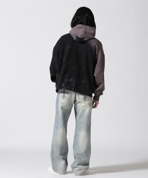 パーカー DankeSchon/ダンケシェーン/TIEDYE HOODIE レディース メンズ DankeSchon/ダンケシェーン/PATCHWORK ZIP HOODIE | L.H.P