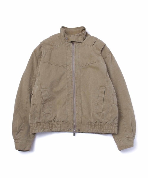 Noen ノエン　ウォッシュドジップワークブルゾン Noen ブルゾン アウター ウォッシュドジップワークブルゾン