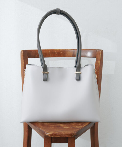 natural couture ショルダーバッグ バッグ きれいめバイカラー