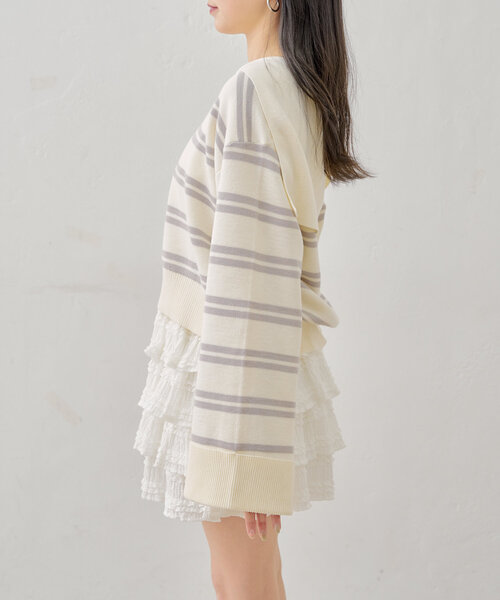 ニット セーター ルーズフェザーケーブルニット / 1214270106 レディース WEB限定】ケーブルルーズニット（ニット/セーター）｜DISCOAT