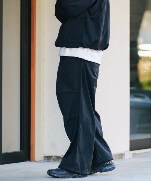 RAGEBLUE カーゴパンツ ナイロンバギースノーワイドパンツ