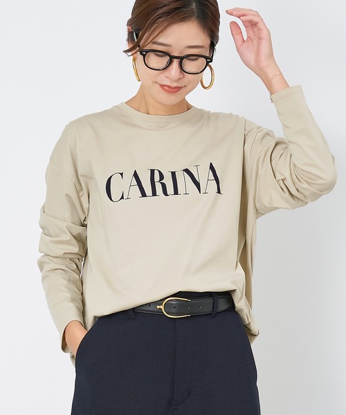 MICA&DEAL tシャツ CARINA”ロゴロングT-shirt レディース