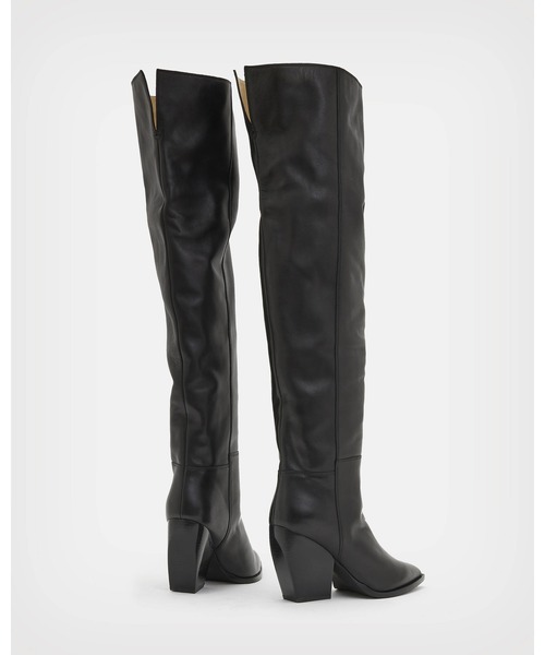 「ALLSAINTS」 ロングブーツ UK3 ブラック レディース_画像5