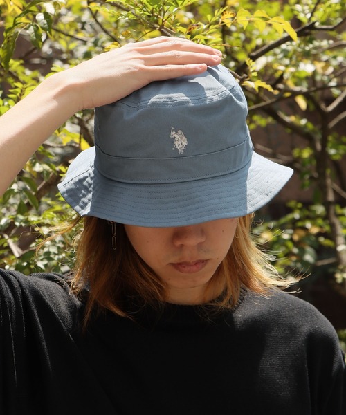 US✖️HWY ハット U.S. POLO ASSN.（ユーエスポロアッスン） 帽子 ハット ツイルバケット