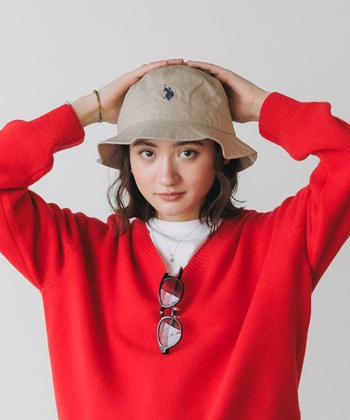 U.S. POLO ASSN.（ユーエスポロアッスン） 帽子 ハット ツイルバケット