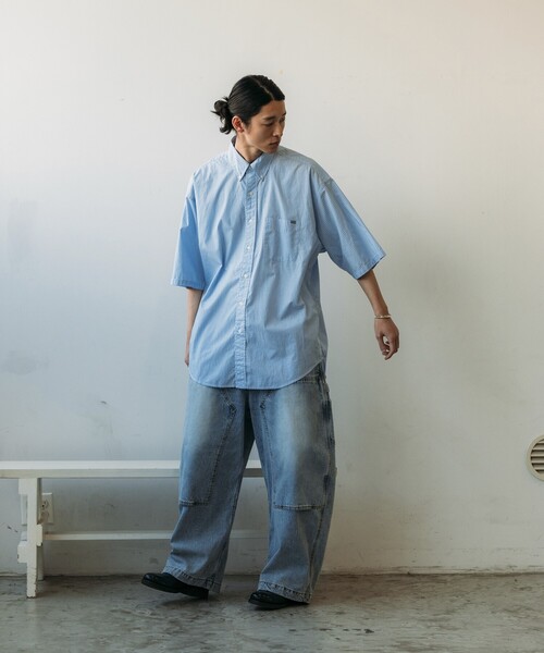 ノーティカ NAUTICA デニム ダブルニー ペインターパンツ セール】NAUTICA/ノーティカ Crushed Double Knee Denim Pants