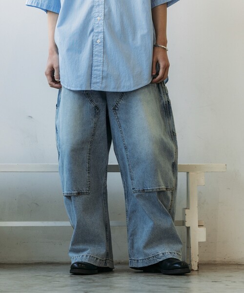 NAUTICA ノーティカ　ダブルニー　ブラック　キャンバス　ペインター NAUTICA（ノーティカ）の「NAUTICA/ノーティカ Double Knee