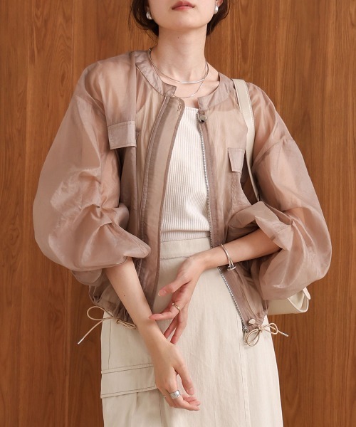 Bab ドロストシアーブルゾン drost sheer blouson BAB ブルゾン アウター ドロストシアーブルゾン レディース