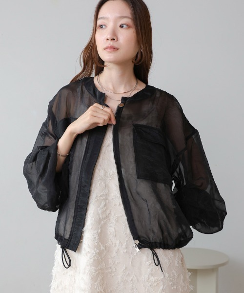 FENNEL シアーブルゾン♡新品未使用 ショート丈シアーブルゾン（ブルゾン）｜non-hedge（ノンヘッジ