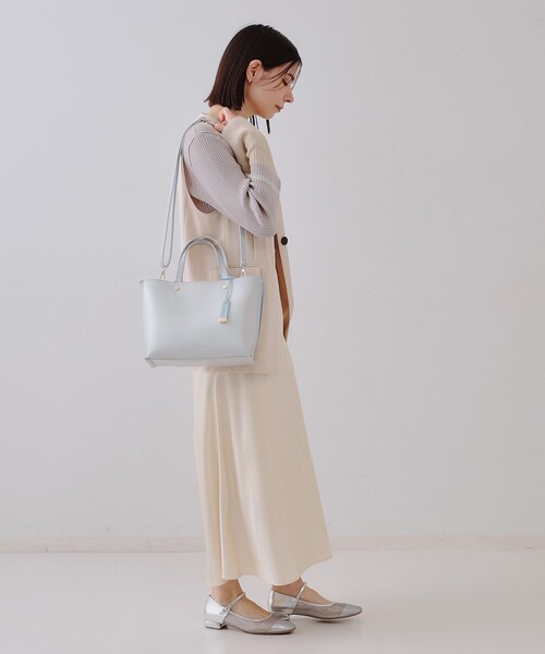 peak Softwill ミドルトートバッグ 3colors OPAQUE.CLIP トートバッグ 「2WAY」バイカラー3層ミドルトート
