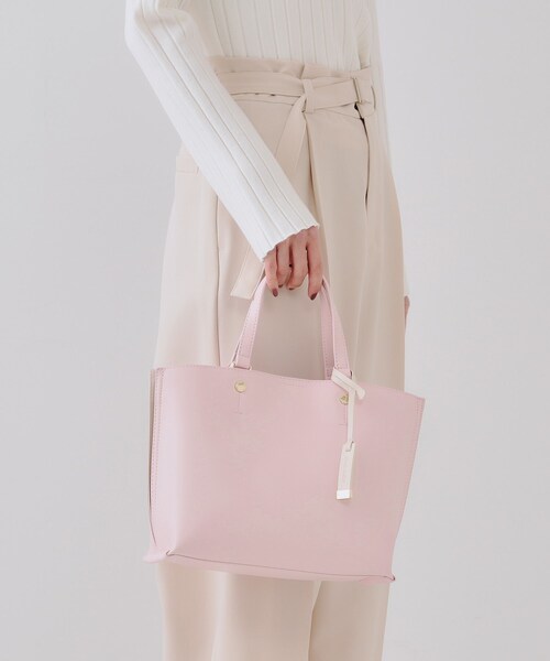  peak Softwill ミドルトートバッグ 3colors OPAQUE.CLIP トートバッグ 「2WAY」バイカラー3層ミドルトート