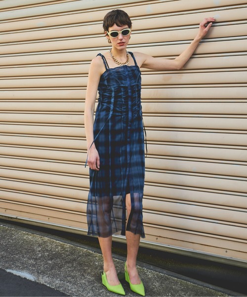 maison special シアーワンピース Sheer Work Camisole One-piece Dress/シアーワークキャミ