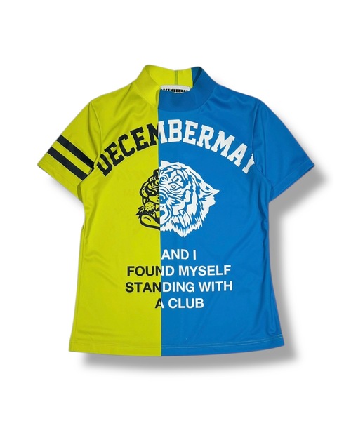 tシャツ Lovers tiger bicolor mock neck shirt レディース