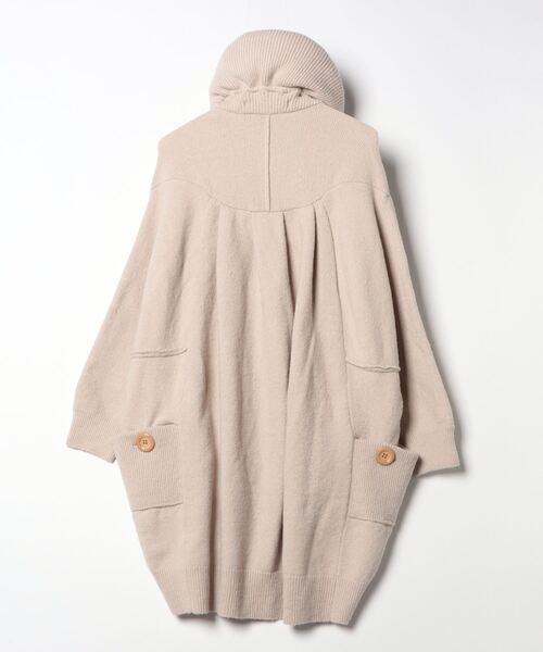 mercibeaucoup,（メルシーボークー） ニットコート 01 ベージュ