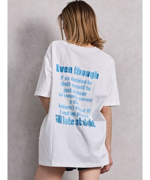 ジェイダ GYDA GAME HOLIC BUNNY BIG Tシャツ Tシャツ バニー ビッグT チュニック プリント オススメ セクシー ギャル 人気 レディース ブランド GYDA tシャツ GAME HOLIC BUNNY BIG Tシャツ レディース