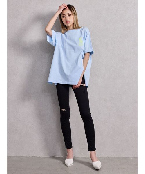 ジェイダ GYDA GAME HOLIC BUNNY BIG Tシャツ Tシャツ バニー ビッグT チュニック プリント オススメ セクシー ギャル 人気 レディース ブランド GYDA tシャツ GAME HOLIC BUNNY BIG Tシャツ レディース