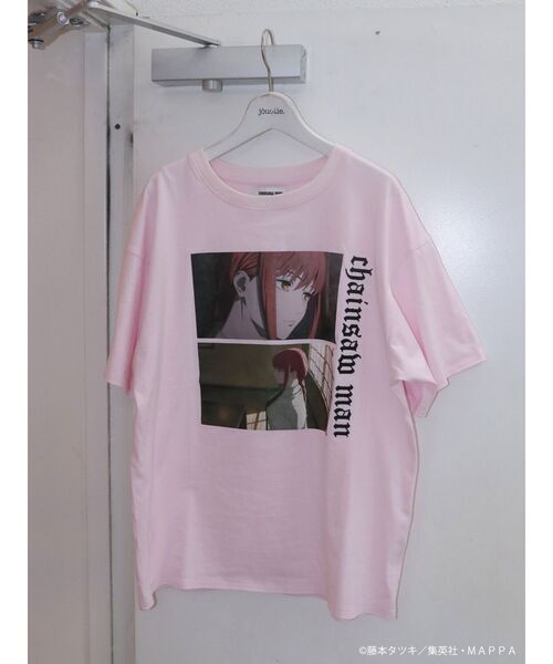 チェンソーマン Tシャツ クリーム色 アニメTシャツ チェンソーマン Tシャツ M 実寸は2XLくらい クリーム色 アニメ