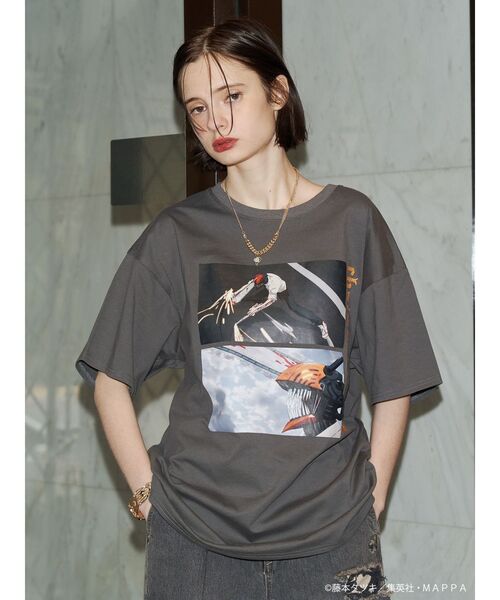 tシャツ 「TVアニメ「チェンソーマン」」フィットシーンTシャツ レディース jouetie tシャツ 「TVアニメ「チェンソーマン」」シーンBIGT