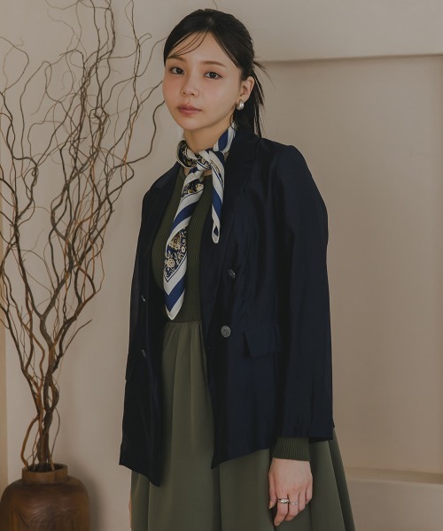 Petitjo ジャケット テーラードジャケット 小さいサイズ シアー