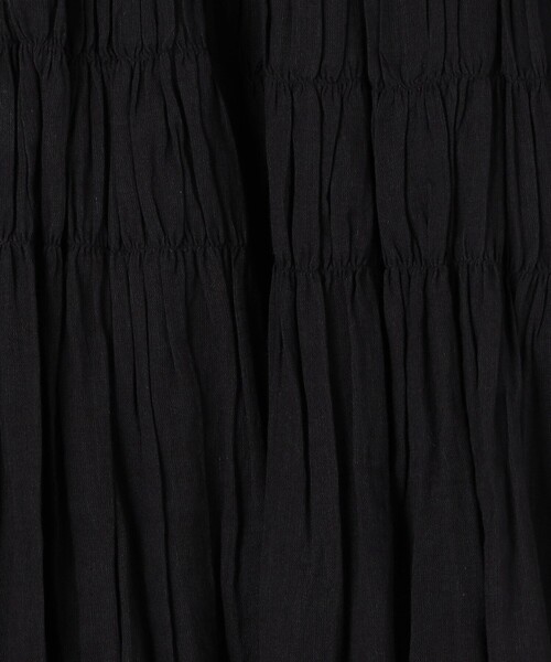 ★SATUR★Ｗ's Shirring Cotton One Piece★ドレス ワンピース 08sircus (ゼロエイトサーカス) High gauge jersey drape pocket