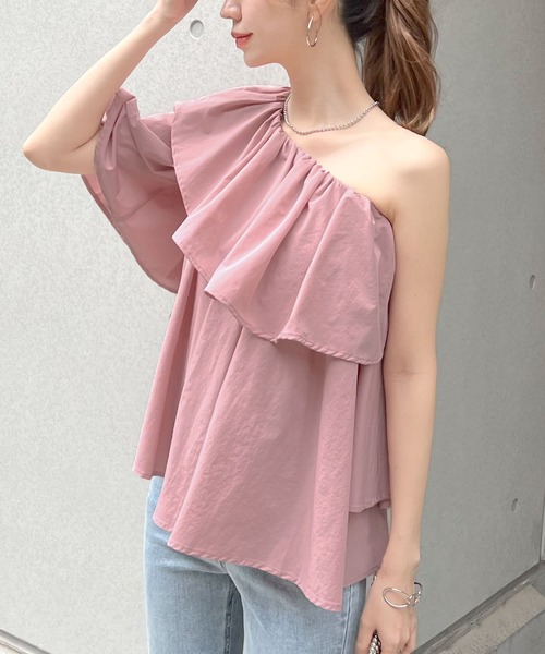 TIERED TOP ティアードトップス Futier Land ブラウス シャツ ティアードフリルオフショル