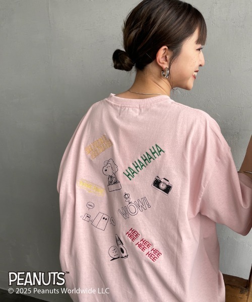 tシャツ 「PEANUTS×JEANS FACTORY/ピーナッツ×ジーンズ ファクトリー」 別注 PEANUTS FLOWER 刺繍プリントTシャツ 楽天市場】【送料無料】 PEANUTS × JEANS FACTORY ピーナッツ