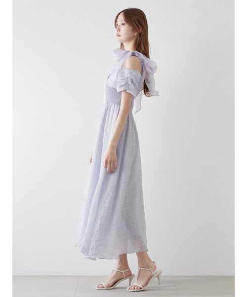 SNIDEL ワンピース ショルダーリボンワンピース : ZOZOTOWN