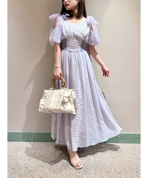 【月末まで10％オフ⭐️】新品/Snidel/リボンショルダーワンピース SNIDEL ワンピース リボンショルダードレス : ZOZOTOWN Yahoo!店
