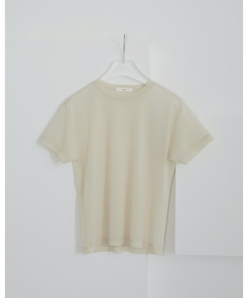 anuke ベージュ シースルー Tシャツ新品未使用 楽天市場】2025春夏新作 アンヌーク anuke シアーベロア Tシャツ