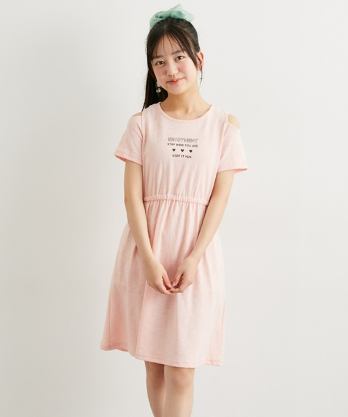 ワンピース 肩開き半袖ワンピース キッズ 子供服 女の子 : ZOZOTOWN