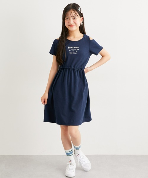 ワンピース 肩開き半袖ワンピース キッズ 子供服 女の子 : ZOZOTOWN