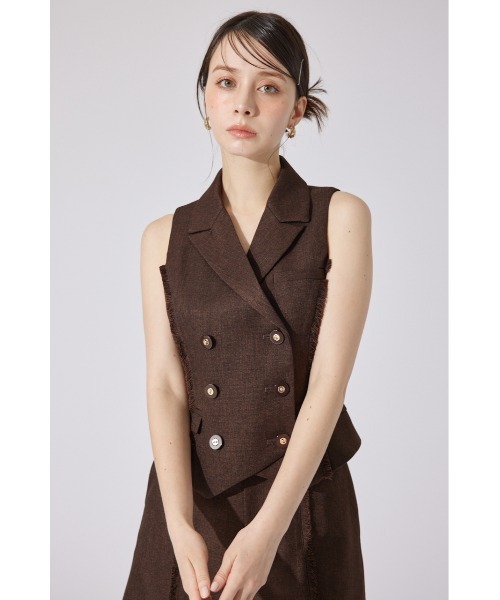 rienda ベスト ジレ 「AKB48千葉恵里さん・水島美結さん着用