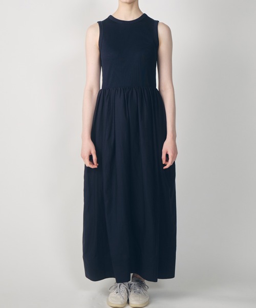 ワンピース Bi-Material Fit and Flare Dress / バイマテリアルフィットアンドフレアドレスの画像