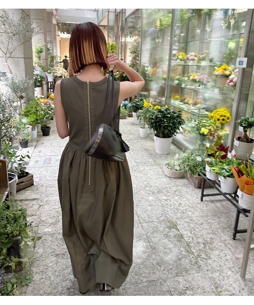 LE CIEL BLEU（ルシェルブルー） ワンピース Bi-Material Fit and