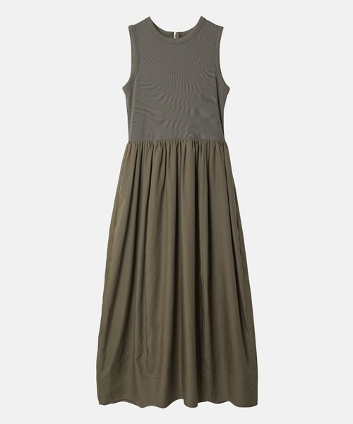 ワンピース Bi-Material Fit and Flare Dress / バイマテリアルフィットアンドフレアドレスの画像