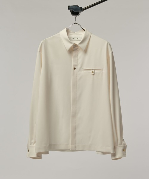 CULLNI（クルニ） シャツ 「CULLNI/クルニ」ポケ付き比翼シャツ メンズ