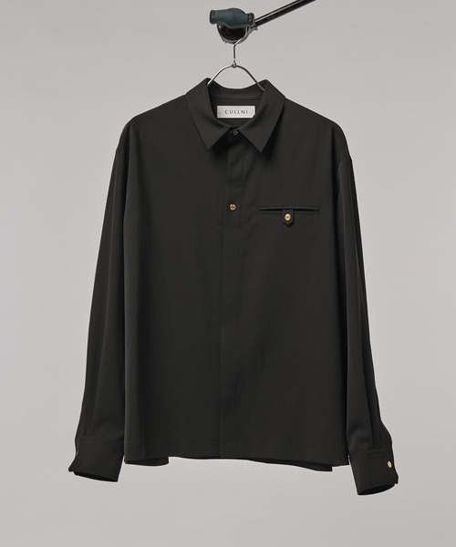 CULLNI（クルニ） シャツ 「CULLNI/クルニ」ポケ付き比翼シャツ メンズ