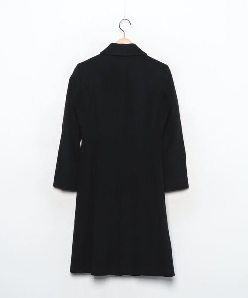 ANAYI アンゴラビーバー 袖フレアコート 黒 ANAYI（アナイ） ステンカラーコート 36 ブラック レディース
