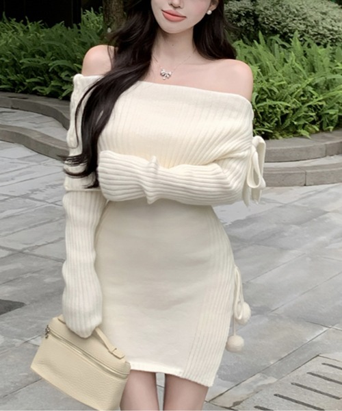 【本日7/13限定価格】glanny オフショルワンピース オフショルダーワンピース（ワンピース）｜Glanny（グランニー