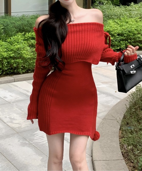 【本日7/13限定価格】glanny オフショルワンピース オフショルダーワンピース（ワンピース）｜Glanny（グランニー