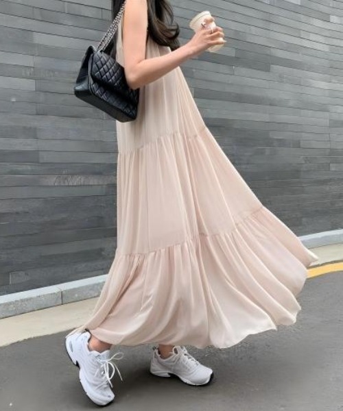 apolina 24SS ノースリーブ ワンピース Aelina ワンピース ノースリーブワンピース : ZOZOTOWN Yahoo!店